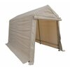 Impact Canopy 6 FT x 8 FT  Storage Shed, Steel Pipe 37.5mm, Polyethene Cover, TAN 070018150